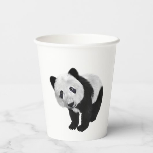 Panda Cub Pappbecher (Rückseite)