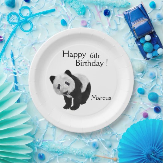 Panda Cub Pappteller (Party)