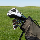 Panda Cub Personal Initials Golf Headcover (In SItu)