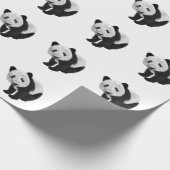 Panda Cub Reserviert Tisch Geschenkpapier (Ecke)