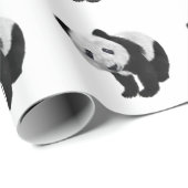 Panda Cub Reserviert Tisch Geschenkpapier (Rolleneckpunkt)