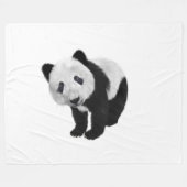 Panda Cub Tote Bag Fleecedecke (Vorderseite (Horizontal))