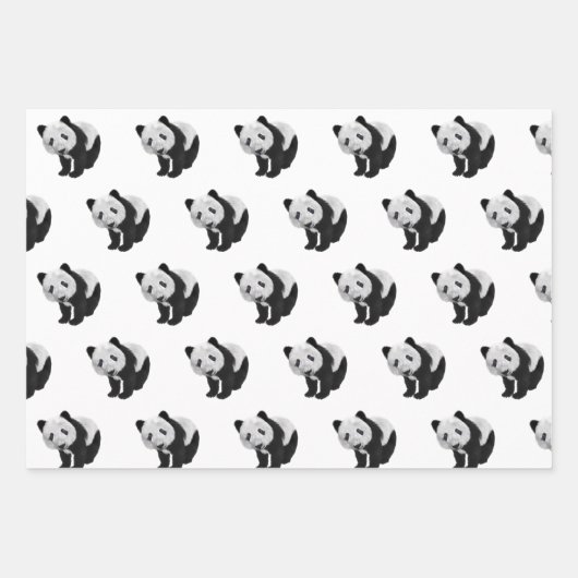 Panda Cub Tote Bag Geschenkpapier Set (Vorderseite 2)