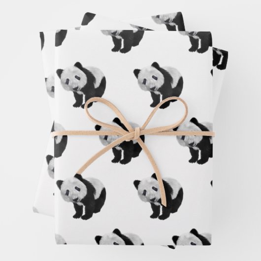 Panda Cub Tote Bag Geschenkpapier Set (Beispiel)