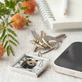 Panda cube on snow, Wolong, Sichuan, China Schlüsselanhänger (Seite)