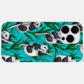 Panda Cubs auf Türkis Case-Mate iPhone Hülle (Rückseite (Horizontal))