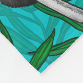 Panda Cubs auf Türkis Fleecedecke (Ecke)