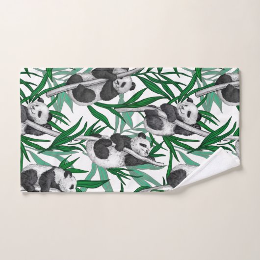 Panda cubs on badhandtuch set (Handtuch)