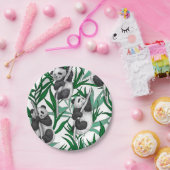 Panda cubs on pappteller (Party)