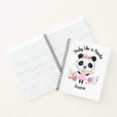 Panda Cute Pink Notizblock (Innenseite)