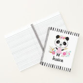 Panda Cute Pink Notizblock (Innenseite)