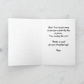 Panda dankt Ihnen für Ihre Umarmung über die Miles Dankeskarte (Innenseite)