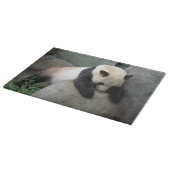 Panda Decorative Glas Cutting Board Schneidebrett (Ecke)