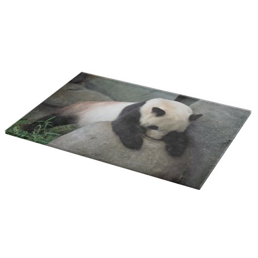 Panda Decorative Glas Cutting Board Schneidebrett (Ecke)