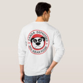 Panda Depression Front and Back T - Shirt (Schwarz voll)