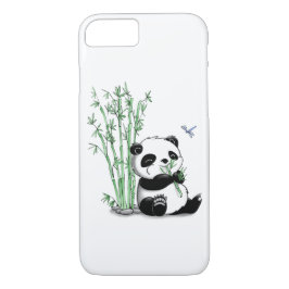 Panda, der Bambus isst iPhone 8/7 Hülle