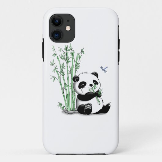 Panda, der Bambus isst Case-Mate iPhone Hülle (Rückseite)