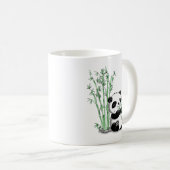 Panda, der Bambus isst Kaffeetasse (VorderseiteRechts)