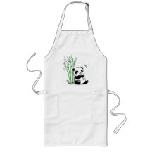 Panda, der Bambus isst