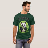 Panda, der Bambus isst T-Shirt (Vorne ganz)