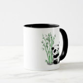 Panda, der Bambus isst Tasse (VorderseiteRechts)