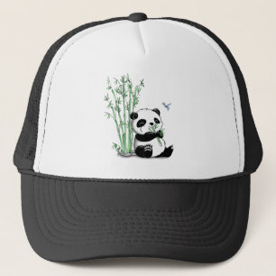 Panda, der Bambus isst Truckerkappe