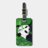 Panda, der Blätter isst Gepäckanhänger (Vorderseite vertikal)