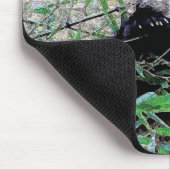 Panda, der Blätter isst Mousepad (Ecke)