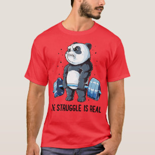 Panda, der Kampf ist ein echter Fitness Gy T-Shirt