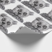 Panda, der Mattverpackungs-Papier, 30 in x 6 ft Geschenkpapier (Ecke)