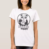 Panda, der Nudel isst T-Shirt (Vorderseite)