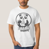 Panda, der Nudel isst T-Shirt (Vorderseite)