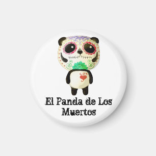 Panda des Tages der Toten Magnet