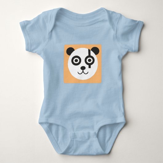 Panda Design Baby Strampler (Vorderseite)