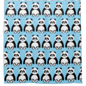 Panda-Design Duschvorhang (Vorderseite)
