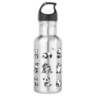 Panda Design Edelstahl Wasserflasche