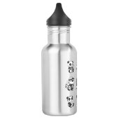 Panda Design Edelstahl Wasserflasche (Links)