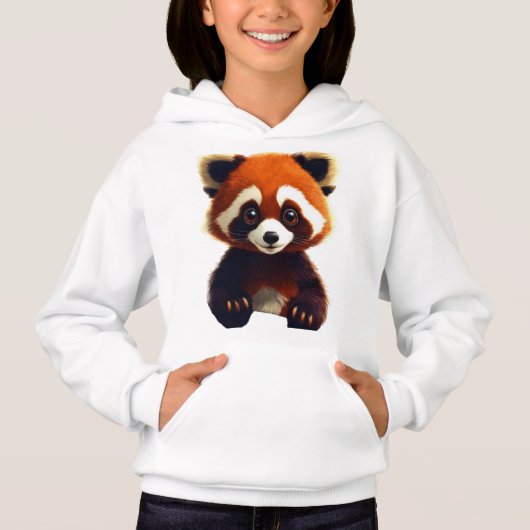 Panda Design für Kinder Hoodie (Vorderseite)