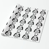 Panda-Design Geburtstag Geschenkpapier (Ungerollt)