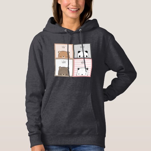 Panda Design Hoodie (Vorderseite)