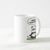 Panda-Design „Ich biege mich, damit ich nicht brec Kaffeetasse (VorderseiteRechts)