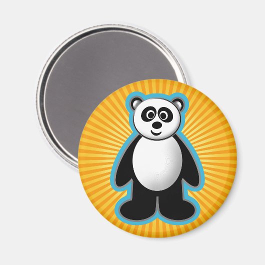 Panda Design Magnet (Vorderseite/Rückseite)