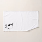 Panda Design Monogrammed Badhandtuch Set (Handtuch)