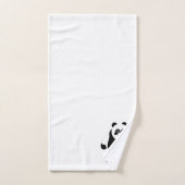 Panda Design Monogrammiert Badhandtuch Set (Handtuch)