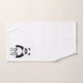Panda Design Monogrammiert Badhandtuch Set (Handtuch)