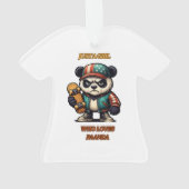 Panda-Design Ornament (Rückseite)