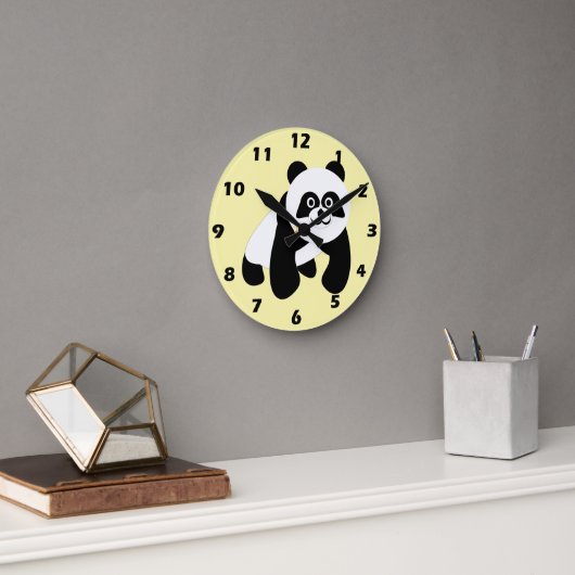 Panda Design Runde Wanduhr (Büro)