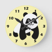 Panda Design Runde Wanduhr (Vorderseite)
