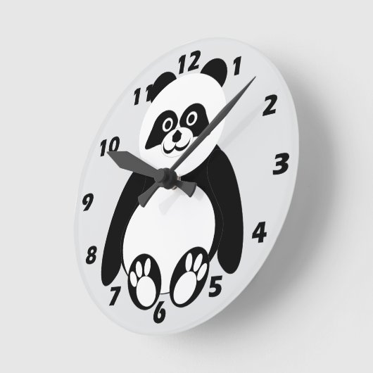 Panda Design Runde Wanduhr (Winkel)