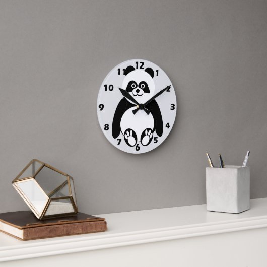 Panda Design Runde Wanduhr (Büro)